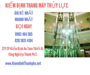 Hình ảnh kiểm định Thang máy thuỷ lực