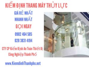 Hình ảnh kiểm định Thang máy thuỷ lực