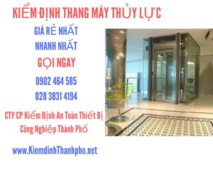 Hình ảnh kiểm định Thang máy thuỷ lực