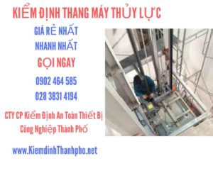 Hình ảnh kiểm định Thang máy thuỷ lực