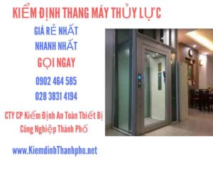 Hình ảnh kiểm định Thang máy thuỷ lực