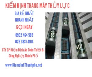 Hình ảnh kiểm định Thang máy thuỷ lực