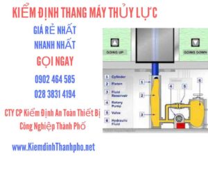 Hình ảnh kiểm định Thang máy thuỷ lực