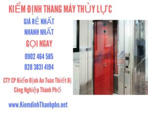 Hình ảnh kiểm định Thang máy thuỷ lực