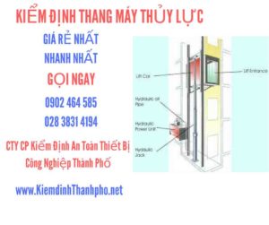 Hình ảnh kiểm định Thang máy thuỷ lực