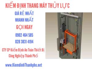 Hình ảnh kiểm định Thang máy thuỷ lực