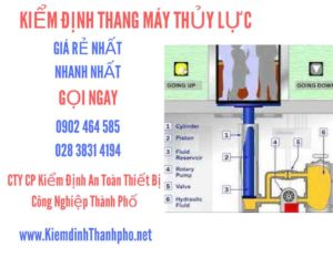 Hình ảnh kiểm định Thang máy thuỷ lực