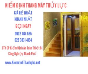 Hình ảnh kiểm định Thang máy thuỷ lực