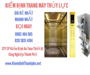 Hình ảnh kiểm định Thang máy thuỷ lực