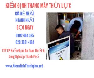 Hình ảnh kiểm định Thang máy thuỷ lực