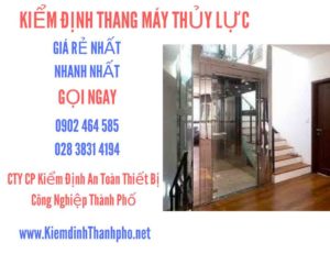 Hình ảnh kiểm định Thang máy thuỷ lực