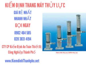 Hình ảnh kiểm định Thang máy thuỷ lực