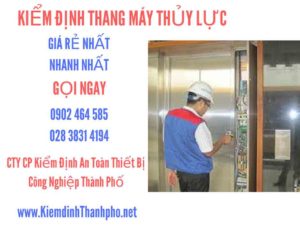 Hình ảnh kiểm định Thang máy thuỷ lực