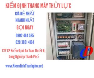 Hình ảnh kiểm định Thang máy thuỷ lực