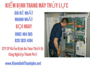 Hình ảnh kiểm định Thang máy thuỷ lực