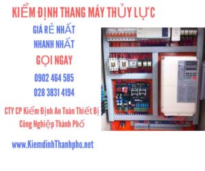 Hình ảnh kiểm định Thang máy thuỷ lực