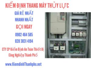 Hình ảnh kiểm định Thang máy thuỷ lực