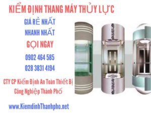 Hình ảnh kiểm định Thang máy thuỷ lực