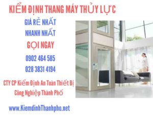 Hình ảnh kiểm định Thang máy thuỷ lực