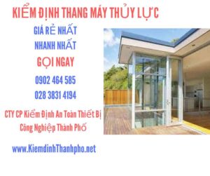 Hình ảnh kiểm định Thang máy thuỷ lực