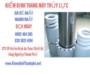 Hình ảnh kiểm định Thang máy thuỷ lực