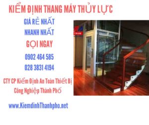 Hình ảnh kiểm định Thang máy thuỷ lực