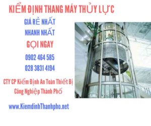 Hình ảnh kiểm định Thang máy thuỷ lực