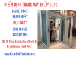 Hình ảnh kiểm định Thang máy thuỷ lực