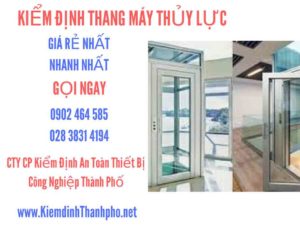 Hình ảnh kiểm định Thang máy thuỷ lực