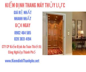 Hình ảnh kiểm định Thang máy thuỷ lực