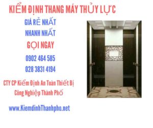 Hình ảnh kiểm định Thang máy thuỷ lực