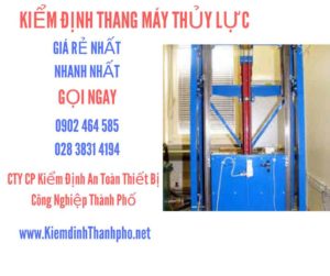 Hình ảnh kiểm định Thang máy thuỷ lực