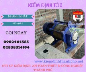 Hình ảnh kiểm định Tời