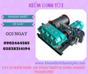 Hình ảnh kiểm định Tời