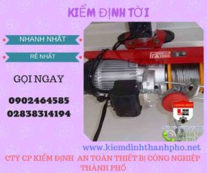 Hình ảnh kiểm định Tời