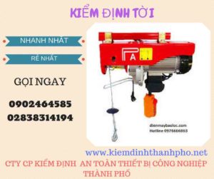 Hình ảnh kiểm định Tời