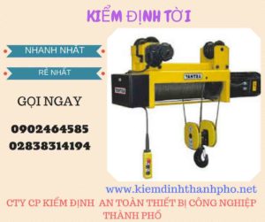 Hình ảnh kiểm định Tời