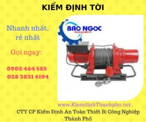 Hình ảnh kiểm định Tời