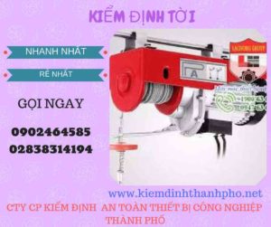 Hình ảnh kiểm định Tời