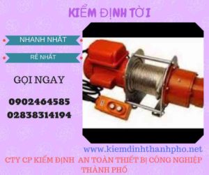 Hình ảnh kiểm định Tời