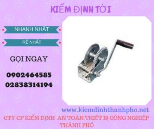 Hình ảnh kiểm định Tời