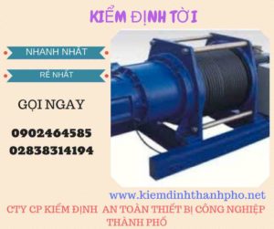 Hình ảnh kiểm định Tời