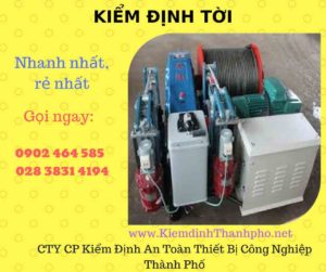 Hình ảnh kiểm định Tời