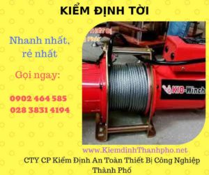 Hình ảnh kiểm định Tời