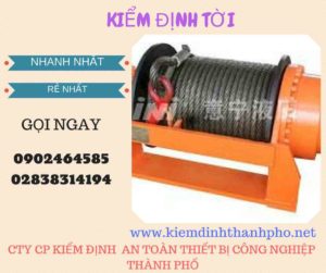 Hình ảnh kiểm định Tời