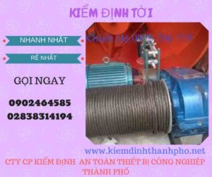 Hình ảnh kiểm định Tời