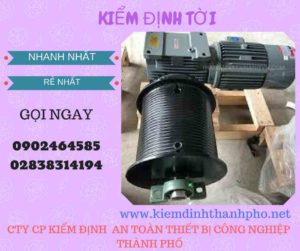 Hình ảnh kiểm định Tời