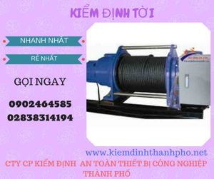 Hình ảnh kiểm định Tời