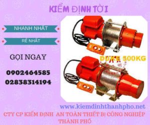 Hình ảnh kiểm định Tời