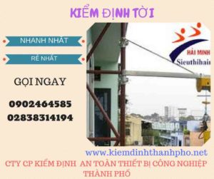 Hình ảnh kiểm định Tời